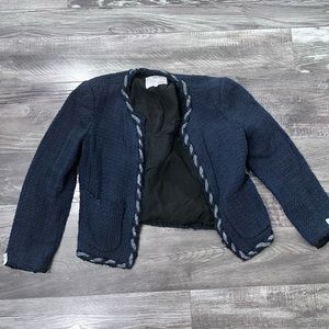 Rebecca Taylor navy tweed jacket size 4
